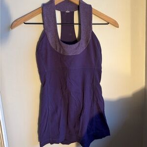 Lululemon purple tank top.